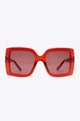 70's Von Hollywood Square Frame Sunglasses in Cherry