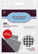 3D Foam Squares - Black, Small by 3L Scrapbook Adhesives