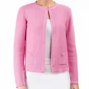 2 Pocket Cardigan in Petal Pink