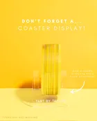 Acrylic U-Shape Coaster Display