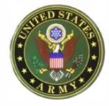 12" Army Crest Reflective Decal