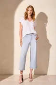 Audrey Cropped Wide Leg Jeans by Tribal