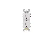 15 AMP Commercial Grade Tamper Resistant Duplex Receptacle | Side-Wire & Back-Wire