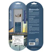 BelleAqua® 5pc Watercolor Detail Set | Short Handle | BA-2707S