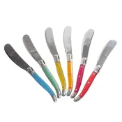 Laguiole Mini Cheese Spreaders - Rainbow