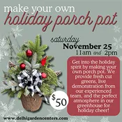 Holiday Porch Pot