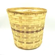 10081  8" Bamboo Pot Cover w/Liner - Each