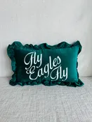 Fly Birds Fly Ruffle Pillow