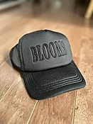 BLOOMS - Trucker Hat - Black on Black — all things flowers