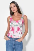 Sienna Sleeveless Jacquard Top