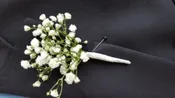 BABY'S BREATH BOUTONNIERE