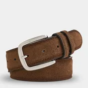 Genteal - Suede Belt - Brown