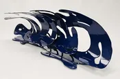 steel wave sculpture - Fiji Blue Barrel — studio-gerardi