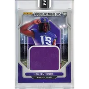 2024 Panini Instant Dallas Turner #RPL-11 Rookie Premiere Lids #/10 Rookie RC Football Card
