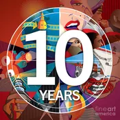 10 Years Annapolis Film Festival Icon - Art Print
