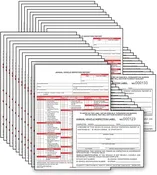 400-MP-25 J.J. Keller Carbonless Annual Vehicle Inspection Report with Label