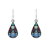Firefly Arabesque Small Drop Earring in Light Blue