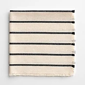 Narrow Stripe Coal Napkins Set of 4