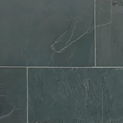 Adoni Black Slate Wall and Floor Tile - 16 x 24 in