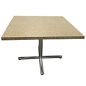 42"W Breakroom Table with Chrome X Base