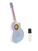 Bluetooth LED Guitar Speaker with Wireless Karaoke Microphone