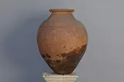 19th Century Terra Cotta Olive Oil Portuguese Oil Jar
