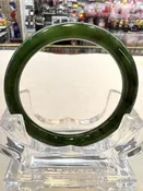 Real Hetian Jade Bangle, Size: 58mmX5mmX5mm, For Palm Width 74mm