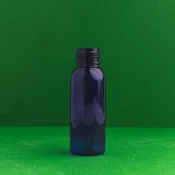 1 oz Blue Plastic PET Bullet Bottle