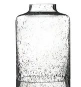 Large Seeded Glass Clear Milk Jug MUS112