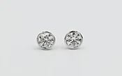 Bezel Set Diamond Studs