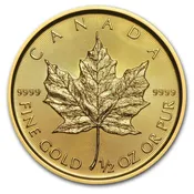 1/2oz Gold Canadian Maple Leaf