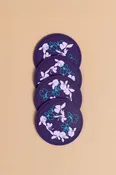 4 Pack Coasters - Sapphire Butterfly Ginger