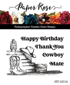 Boots & Haybales 3x4" Clear Stamp 23104 by Paper Rose Studio