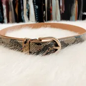 Golden/Brown Snakeskin Belt