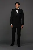 Black Double Breasted Tuxedo