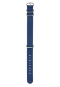 20mm FKM Rubber One Piece Band - Navy / Blue