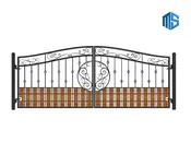 Driveway Double  Swing Gates Vintage Style 01