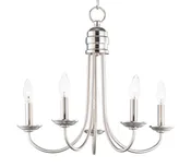 Maxim 10345SN Logan 5 Light Candle Chandelier | Satin Nickel