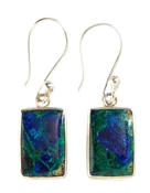 Azurite in Sterling Earrings