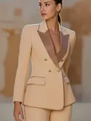Light Beige Blazer and Slim-Fit Trousers – Set