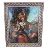 18th Century French Pastoral Painting, Oil on Canvas P3455