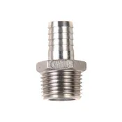 1/2" MPT x 1/2" Barb - Stainless