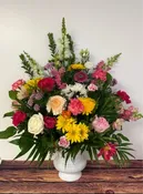 BRIGHT FUNERAL BOUQUET