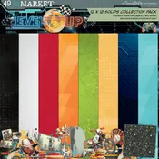 Level Up Solids 12 x12 inch Paper Collection Pack by 49 and Market