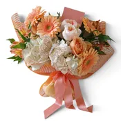 Peaches And Cream Rose Bouquet