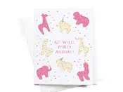Easyhand Goods Co. - Go Wild Party Animal Frosted Cookies Greeting Card