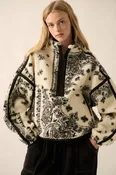 Floral Sherpa Fleece