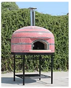 FORNO BRAVO 36 " Vesuvio90 pizza oven with Metal stand - FV90-R-SS-SW-WO