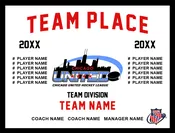 2026 CUHL OFFICIAL TEAM BANNER 28 X 40 RINK SIZE BANNER