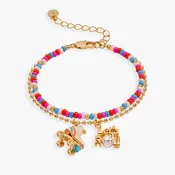 70s Roller Skate Double Strand Bracelet